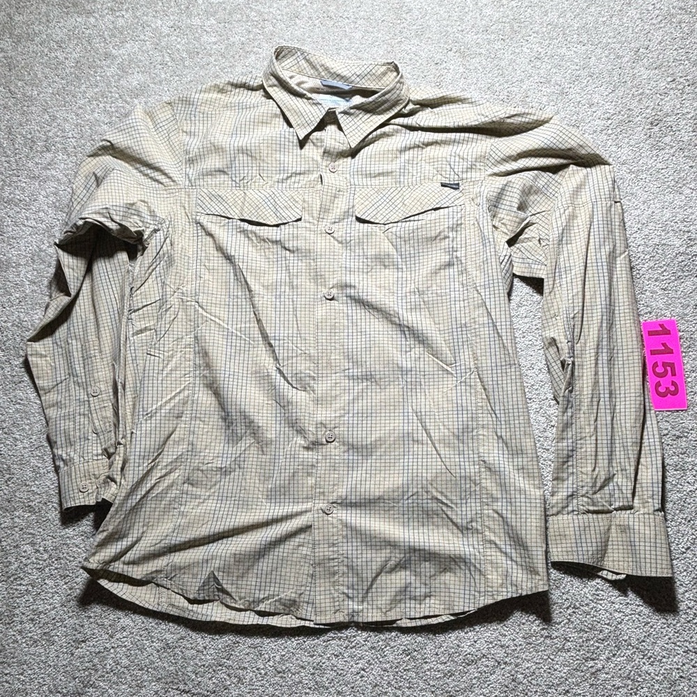 Columbia men’s long sleeve fishing shirt sz large